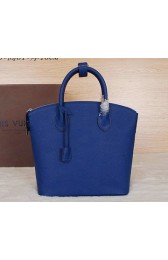 Louis Vuitton Grainy Leather Tote Bag M94599 Blue VS03234