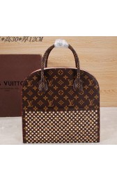 Louis Vuitton M41234 Shopping Bag Christian Louboutin Black VS07317