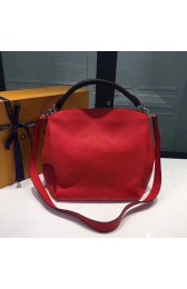 Louis Vuitton Mahina Calfskin Babylone PM Red M50031 VS05388