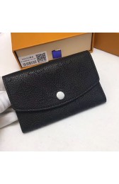 Louis Vuitton Mahina Leather Coin Purse Noir M64050 VS01789
