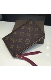 Louis Vuitton Monogram Canvas Adele Compact Wallet Burgundy M61271 VS06458