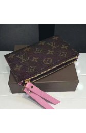 Louis Vuitton Monogram Canvas Adele Compact Wallet Pink M61271 VS08055