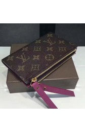 Louis Vuitton Monogram Canvas Adele Compact Wallet Purple M61271 VS03875