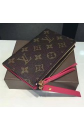 Louis Vuitton Monogram Canvas Adele Compact Wallet Rose M61271 VS06825