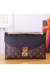 Louis Vuitton Monogram Canvas & Calf Leather Pallas Chain Noir M41223 VS05374