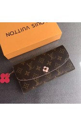 Louis Vuitton Monogram Canvas Emilie Wallet Red M64202 VS07322