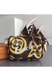 Louis Vuitton Monogram Canvas Mini Pochette Accessoires Yellow M67701 VS05619