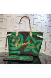 Louis Vuitton Monogram Canvas Neverfull MM Green M40995 VS06672