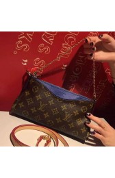 Louis Vuitton Monogram Canvas Pallas Clutch Bag M41638 Blue VS04441