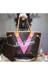Louis Vuitton Monogram Canvas V Neverfull MM Pink M41602 VS06304