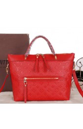 Louis Vuitton Monogram Empreinte Bastille MM Tote Bags M41168 Red VS07563