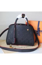 Louis Vuitton Monogram Empreinte Montaigne BB Marine Rouge M42747 VS08569