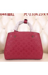 Louis Vuitton Monogram Empreinte Montaigne MM M41048 Burgundy VS04938