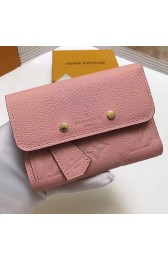 Louis Vuitton Monogram Empreinte Pont-neuf Compact Wallet Pink M62184 VS09162