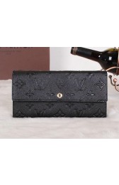 Louis Vuitton Monogram Empreinte Sarah Wallets M61734 Black VS05397