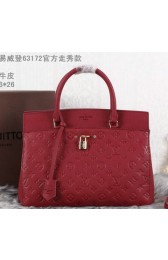 Louis Vuitton Monogram Empreinte Tote Bag M63172 Burgundy VS05048