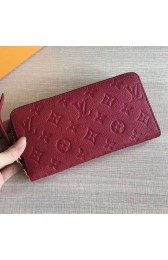 Louis Vuitton Monogram Empreinte Zippy Wallet Fuchsia M60549 VS02557