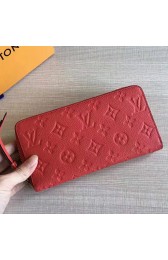 Louis Vuitton Monogram Empreinte Zippy Wallet Red M60549 VS01848
