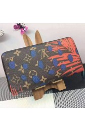 Louis Vuitton Monogram Jungle Dots Zippy Wallet M41908 Blue VS02494