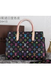 Louis Vuitton Monogram Multicolore Marly Tote Bag M41205 Black VS04070