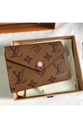 Louis Vuitton Monogram Reverse Victorine Wallet Rose Ballerine M41938 VS03254