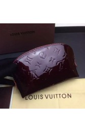 Louis Vuitton Monogram Vernis Cosmetic Pouch Amarante M91495 VS09327