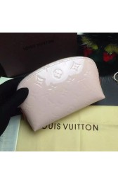 Louis Vuitton Monogram Vernis Cosmetic Pouch Pink M91495 VS06394