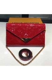 Louis Vuitton Monogram Vernis Mira Clutch Red M90990 VS07784