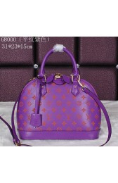 Louis Vuitton Original Leather Alma Bag M68000 Purple VS01073