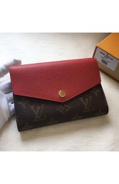 Louis Vuitton Pallas Compact Wallet Red M64072 VS01115