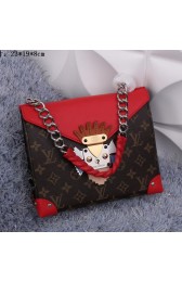 Louis Vuitton POCHETTE MASK CHAIN GM Monogram M50130 Red VS08104