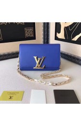 Louis Vuitton Smooth Calfskin Chain Louise GM Blue M94335 VS02700
