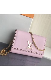 Louis Vuitton Smooth Calfskin Chain Louise MM Pink M54584 VS03174