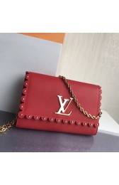 Louis Vuitton Smooth Calfskin Chain Louise MM Red M54584 VS08479
