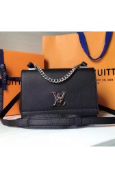 Louis Vuitton Soft Calf Leather Lockme II BB Black M51200 VS08346