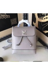 Louis Vuitton Soft Calfskin Lockme Backpack Light Grey M41815 VS04011