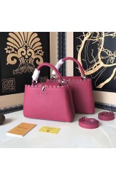 Louis Vuitton Taurillon Leather Capucines PM Rose M48864 VS06476