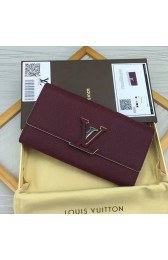 Louis Vuitton Taurillon Leather Capucines Wallet Burgundy M61471 VS02724
