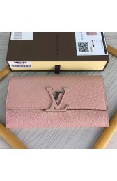 Louis Vuitton Taurillon Leather Capucines Wallet Magnolia M61471 VS06780