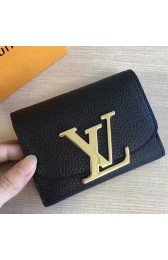 Louis Vuitton Taurillon Leather Capucines Wallet Noir M58196 VS01389