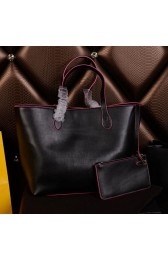 Louis Vuitton Veau Soie Original Leather FLORE GM Bags M48858 Black VS00552