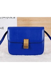 Luxury Celine Classic Box Small Flap Bag Calfskin C88007 Blue VS02170