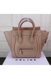 Luxury Celine Luggage Mini Tote Bag Original Leather CTS3308 Apricot VS03417