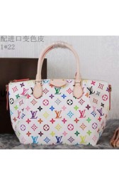 Luxury Fake Louis Vuitton Monogram Multicolore Turenne PM Bag M48813 White VS07284