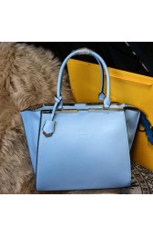 Luxury Fendi 3Jours Tote Bag Original Leather FJ2352 SkyBlue VS04949