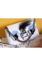 Luxury Fendi Baguette Bag Original Leather F80354 White VS02681