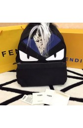 Luxury Fendi BUGGIES BACKPACK Nylon FD53330 Black&Blue VS05359