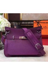 Luxury Hermes Jypsiere 28CM Bag Purple Taurillon Clemence Leather H0628 VS04844