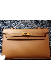 Luxury Hermes MINI Kelly 22cm Tote Bag Calf Leather K011 Wheat VS02553