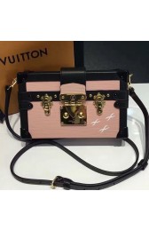 Luxury Louis Vuitton Epi Leather Petite Malle Rose Ballerine M42562 VS09534